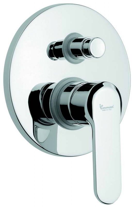 77019CR Emmevi Nefer, встраиваемый смеситель для душа на 2 выхода, с дивертером, цвет хром