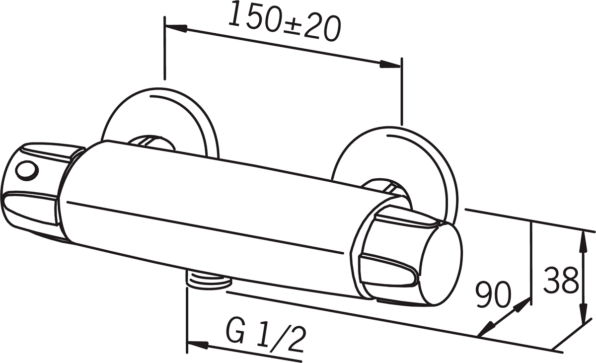 Oras 7470X Смеситель для душа 7470X Nova Хром  - Вид №6