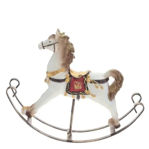 Новогодняя фигурка Лошадка 779230 17 см бежевый