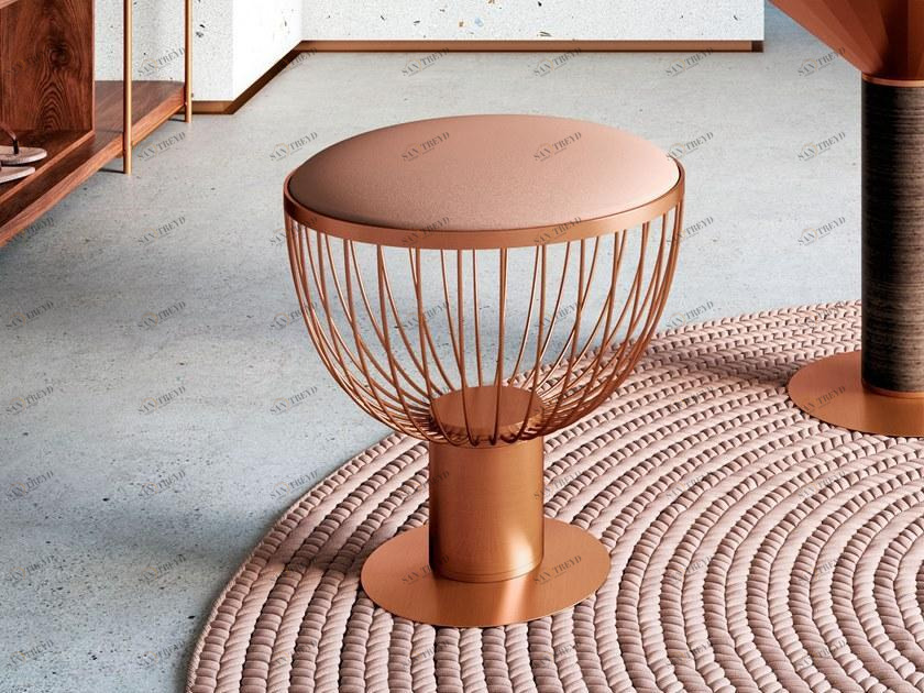 Momocca Табурет металлический с тканевым сиденьем Emma sun-id-1486213