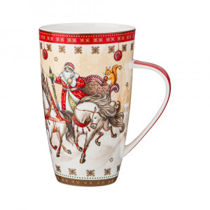 415-2111 Посуда фарфоровая Кружка "С НОВЫМ ГОДОМ!"2 600 мл Lefard
