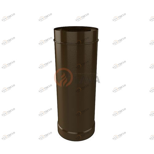 Труба-сэндвич LAVA 200/300 мм. 0,5 м. коричневый (8017) 4326