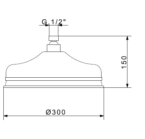 Круглая душевая головка Gaia Mobili Complements ARCH-00039086 - Вид №3