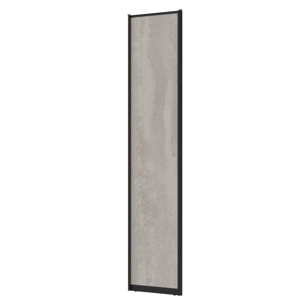 Дверь-купе KONSENSA 244.5x60.4 см МДФ цвет бетон профиль черный 89443966 STLM-2164913  - Вид №2
