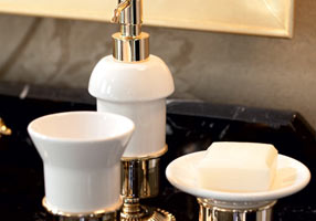 Gentry Home Настенный керамический подстаканник Sun Медь GH101924 - Вид №1