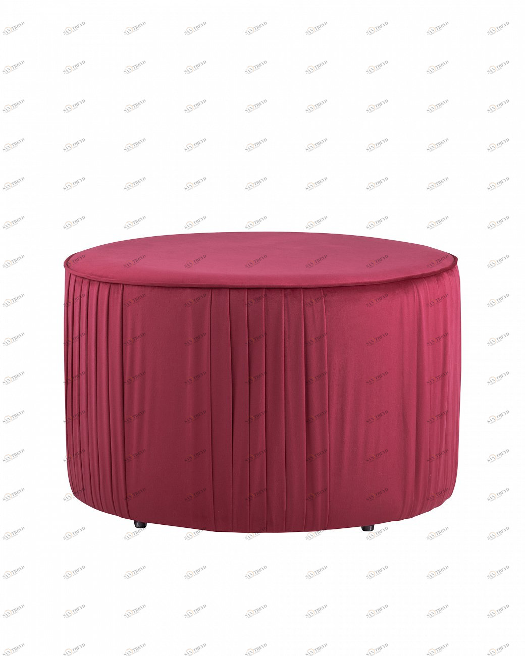 Пуфик круглый фиолетовый велюровый большой "Мира" STOOL GROUP  00-3958864 Фиолетовый 