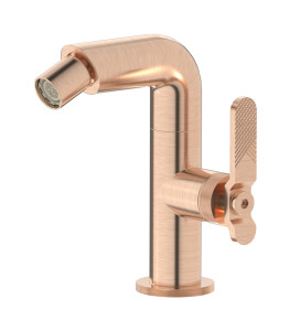 Смеситель для биде на 1 отверстие в комплекте с донным клапаном. WE ARE IB b2220sr Brushed Rose Gold Bold