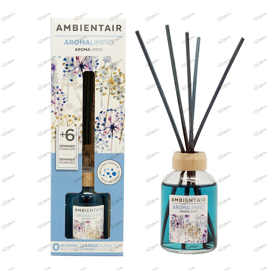 Диффузор ароматический 50 мл "Хлопок" AMBIENTAIR  00-3881139 Голубой 