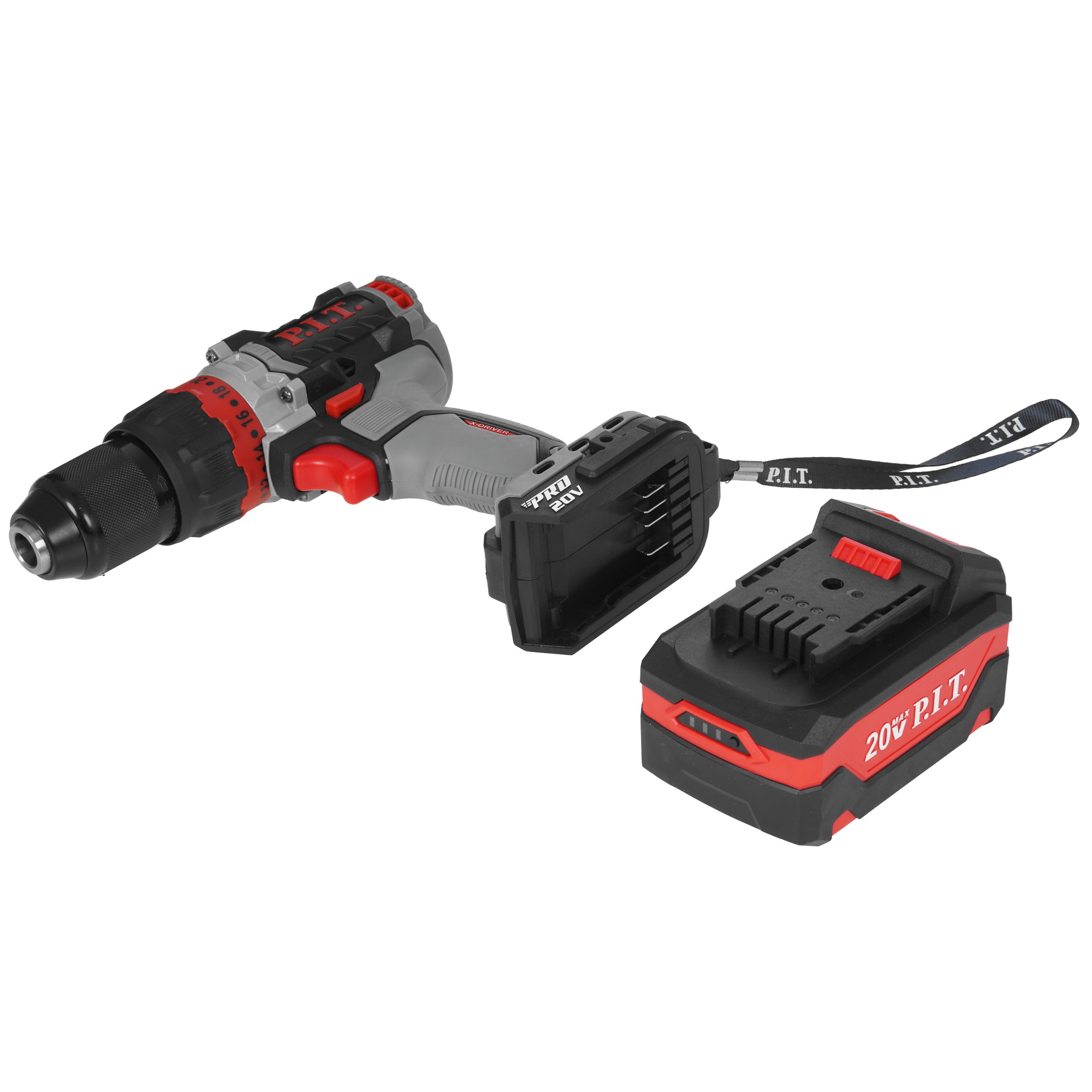 Дрель-шуруповерт PIT PSB20H-13C/2 X-DRIVER OnePower 20V 9086505 STDN-0069395 - Вид №5