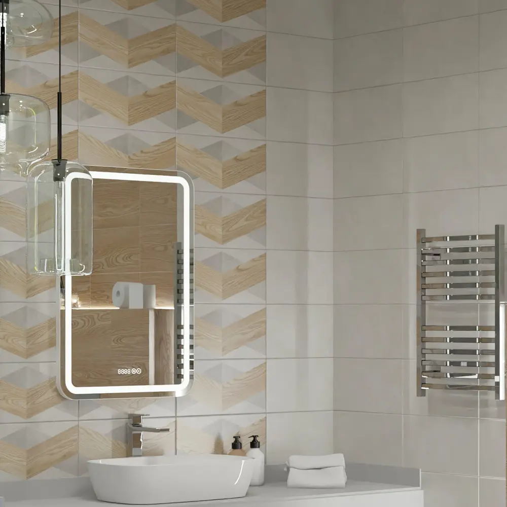 Плитка настенная Mersey Wood2 A0554V24102 20x40 см 1.6 м² матовая цвет микс Santreyd STLM-2147920