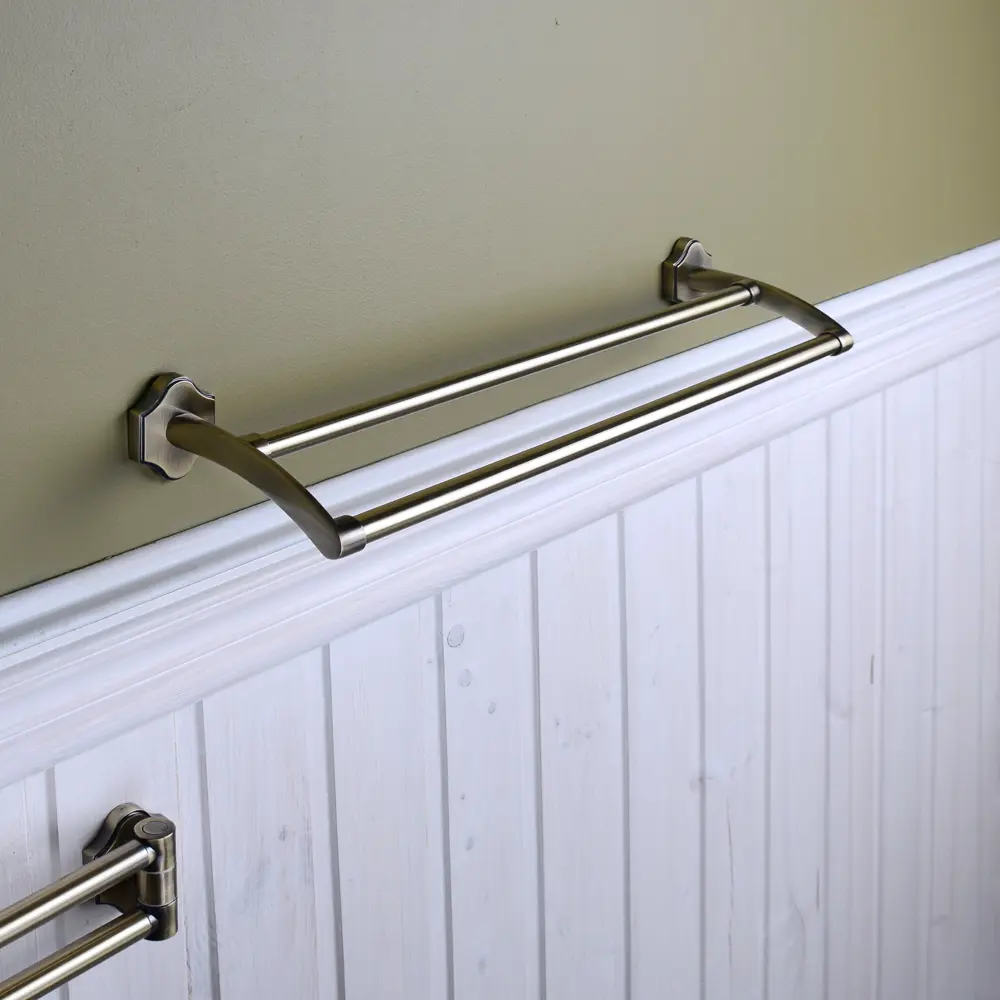 Держатель для полотенец Wess Sacramento двойной цвет латунь STLM-2139181 - Вид №2