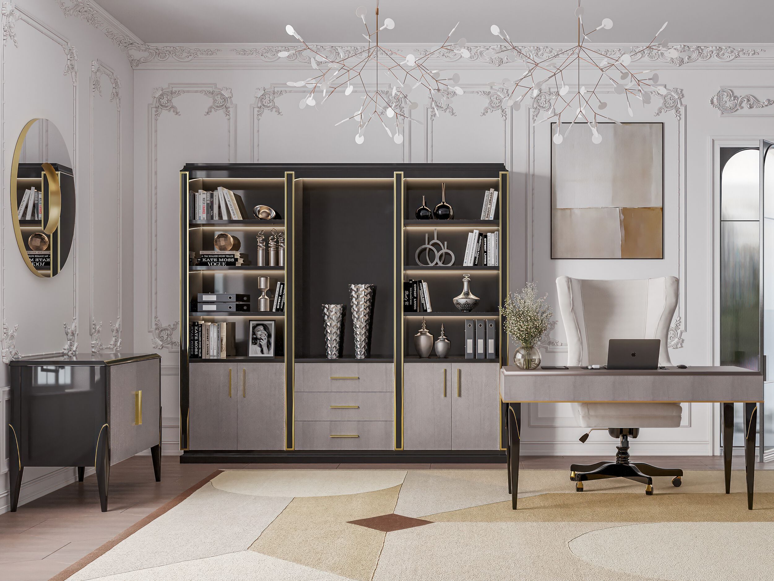 Деревянный книжный шкаф GUERRA VANNI Studio Privè ARCH-00093207 - Вид №2