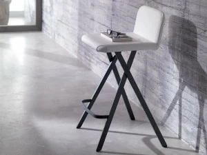 Ozzio Italia Высокий кожаный табурет  S523