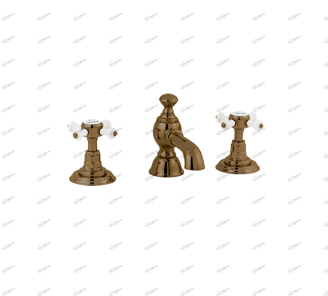 Gentry Home Смеситель для раковины от центра к центру 2 отверстия под смеситель 200 мм Chelsea Бронза GH100783