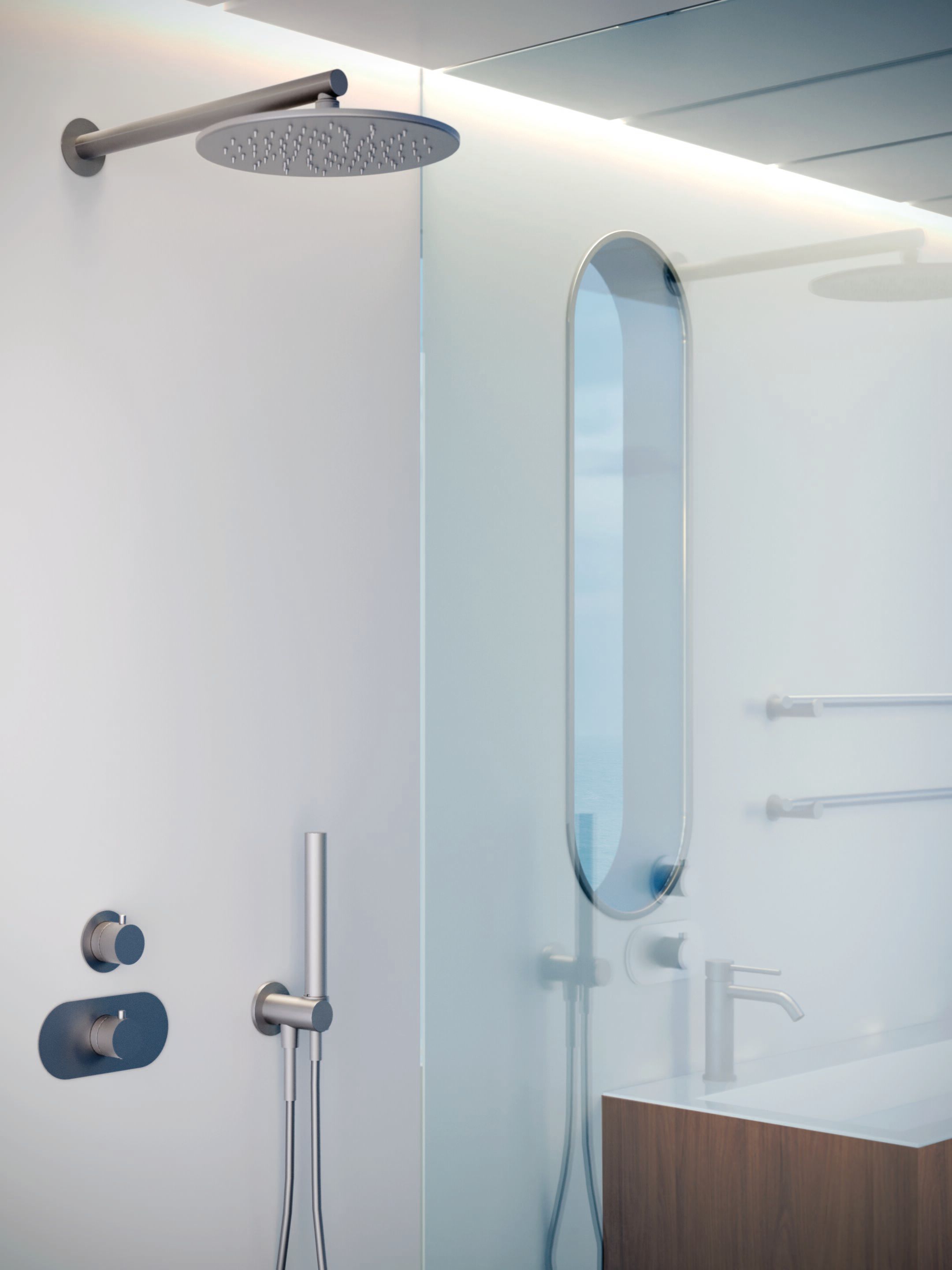 Нержавеющая сталь термостатический встраиваемый смеситель для душа CARIMALI Navis ARCH-00117157 - Вид №2