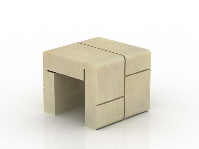 Восстановленный каменный низкий садовый стул Viscio Urban Design мод ARCH-00073121