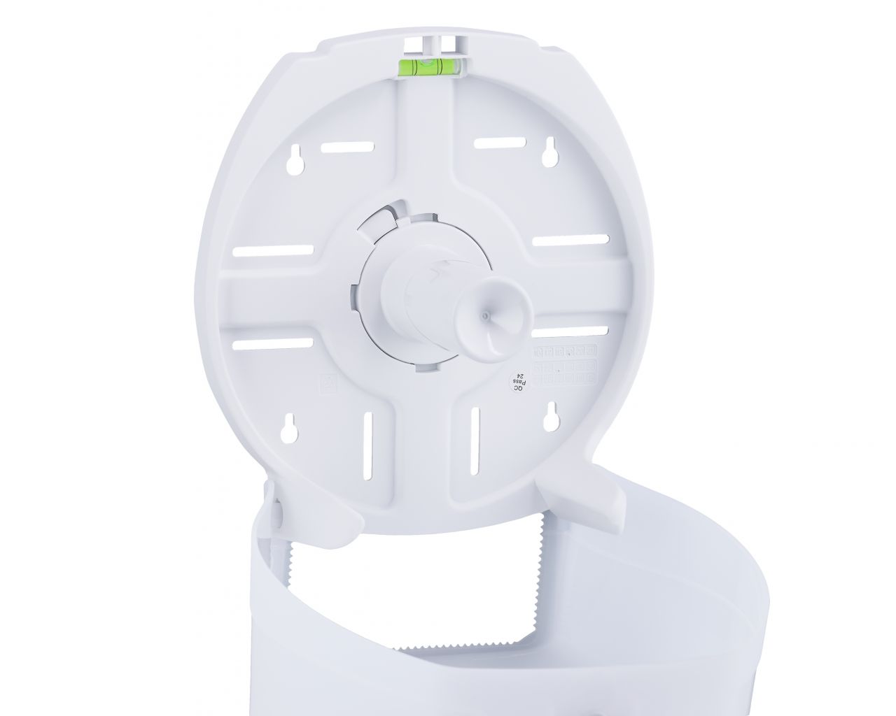 BHB101 Держатель туалетной бумаги HARMONY, пластик, прозрачный белый Merida  - Вид №4