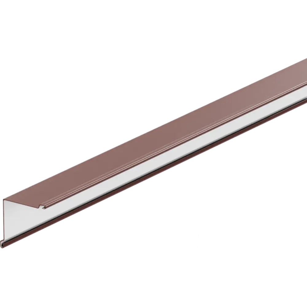 Планка угла наружная 50x50x1250 мм цвет коричневый 89347399 STLM-2034851 Santreyd 