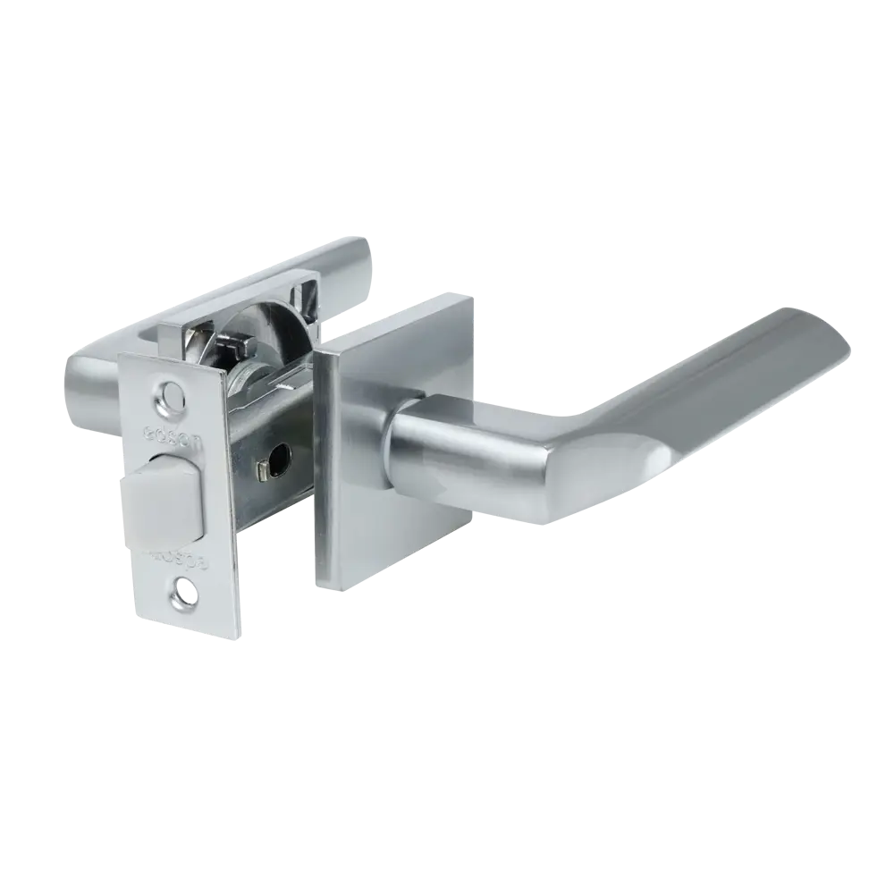 Дверные ручки Edson P8Q2 на розетке в матовом хроме 85165181 STLM-0059287