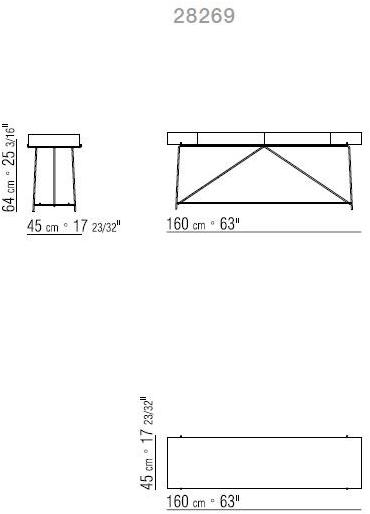 Flexform Прямоугольная консоль с ящиками Any day sun-id-1505725 - Вид №4
