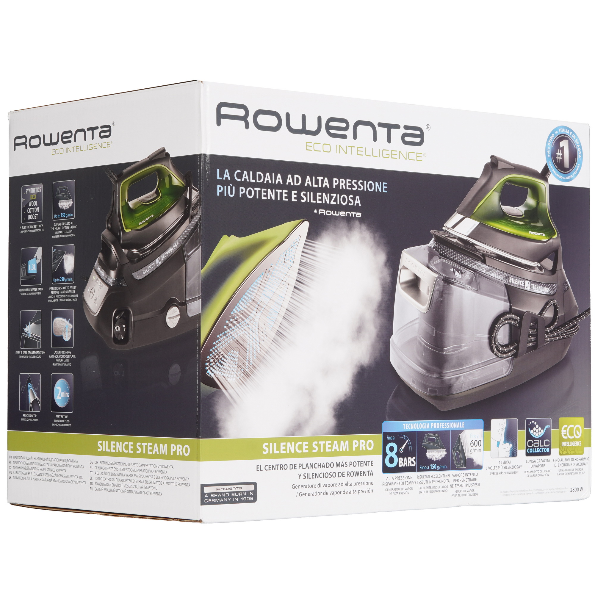 5497434 Парогенератор Rowenta Silence Steam Pro DG9248F0 серый STDN-0069544 - Вид №11