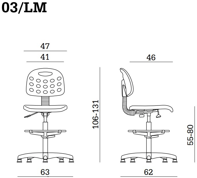 Linea Fabbrica Офисный стул из полиуретана с подставкой для ног Prema sun-id-1492055 - Вид №4