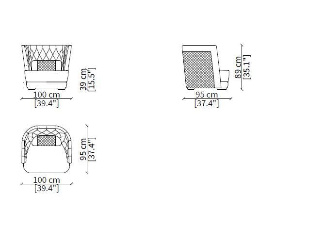 Тканевое кресло Vittoria Frigerio шпаргалки ARCH-00135916 - Вид №2