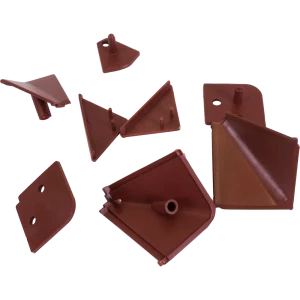 Заглушки к плинтусу 4х5 см цвет коричневый, 6 шт.