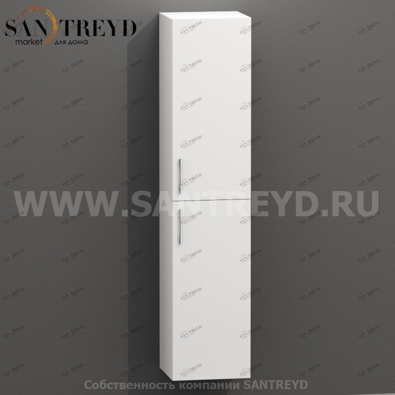 MDC065 Высокий шкаф с двумя створками 160 см белый Globo 4ALL Италия Ceramica Globo