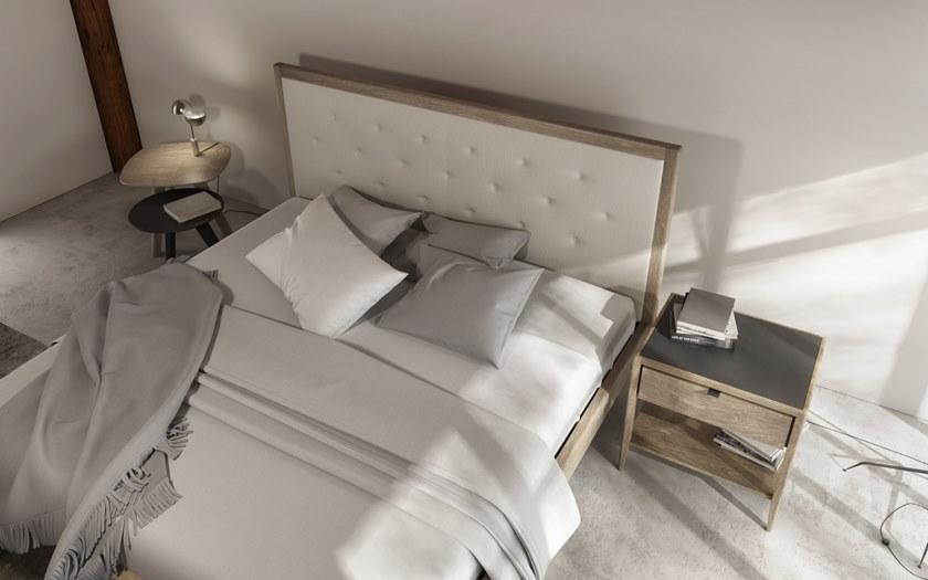 Huppé Кровать двуспальная из березы с тафтинговым изголовьем Edmond 1360u / 1380u HUPPE - Вид №3