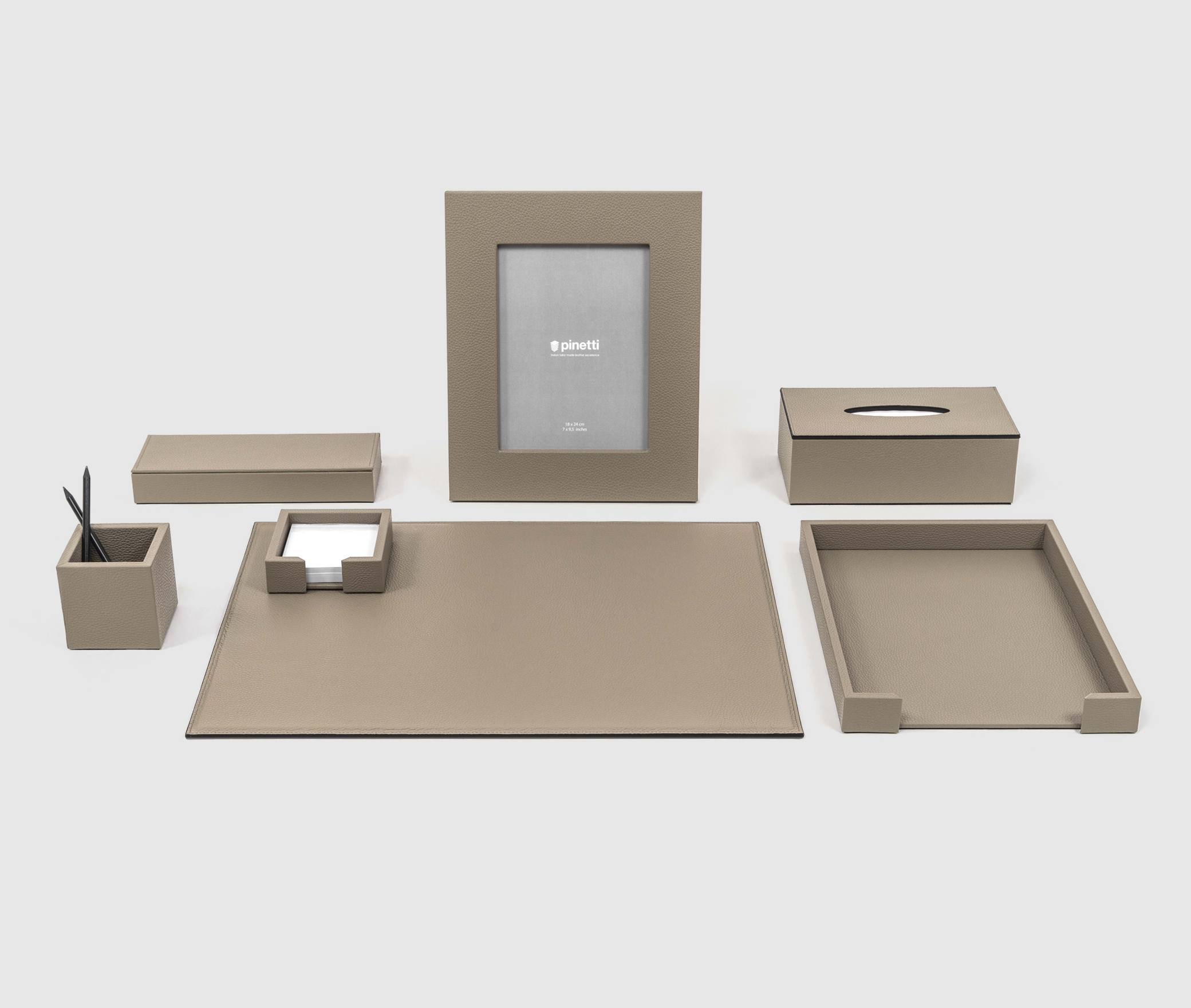 Держатель для бумаг - 11,7X11,7XH3,5 см / плетеная кожа_coffee Pinetti 00.0342.061.015 - Вид №2