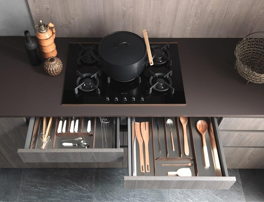 Floritelli Cucine Кухня с полуостровом без ручек Ares sun-id-1432210 - Вид №14