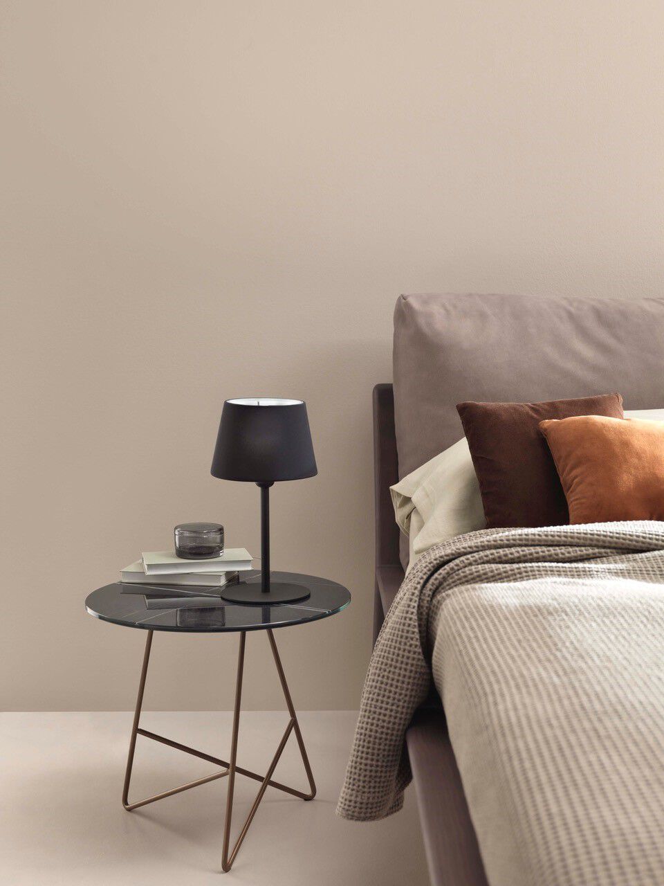 Круглый стеклянный журнальный столик-мрамор MEMEDESIGN ERMIONE ARCH-00137874 - Вид №3