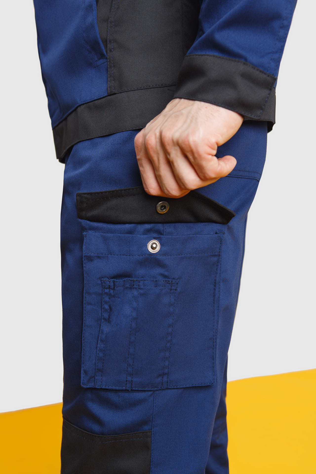 70043 Костюм  NEW темно-синий с черным STATUS  Летняя спецодежда  размер 48-50/182-188  - Вид №12