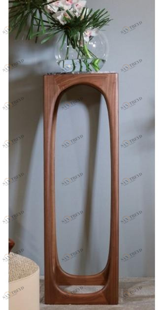 Bellotti Ezio Пьедестал из орехового дерева с мраморной столешницей Gea 2019-18