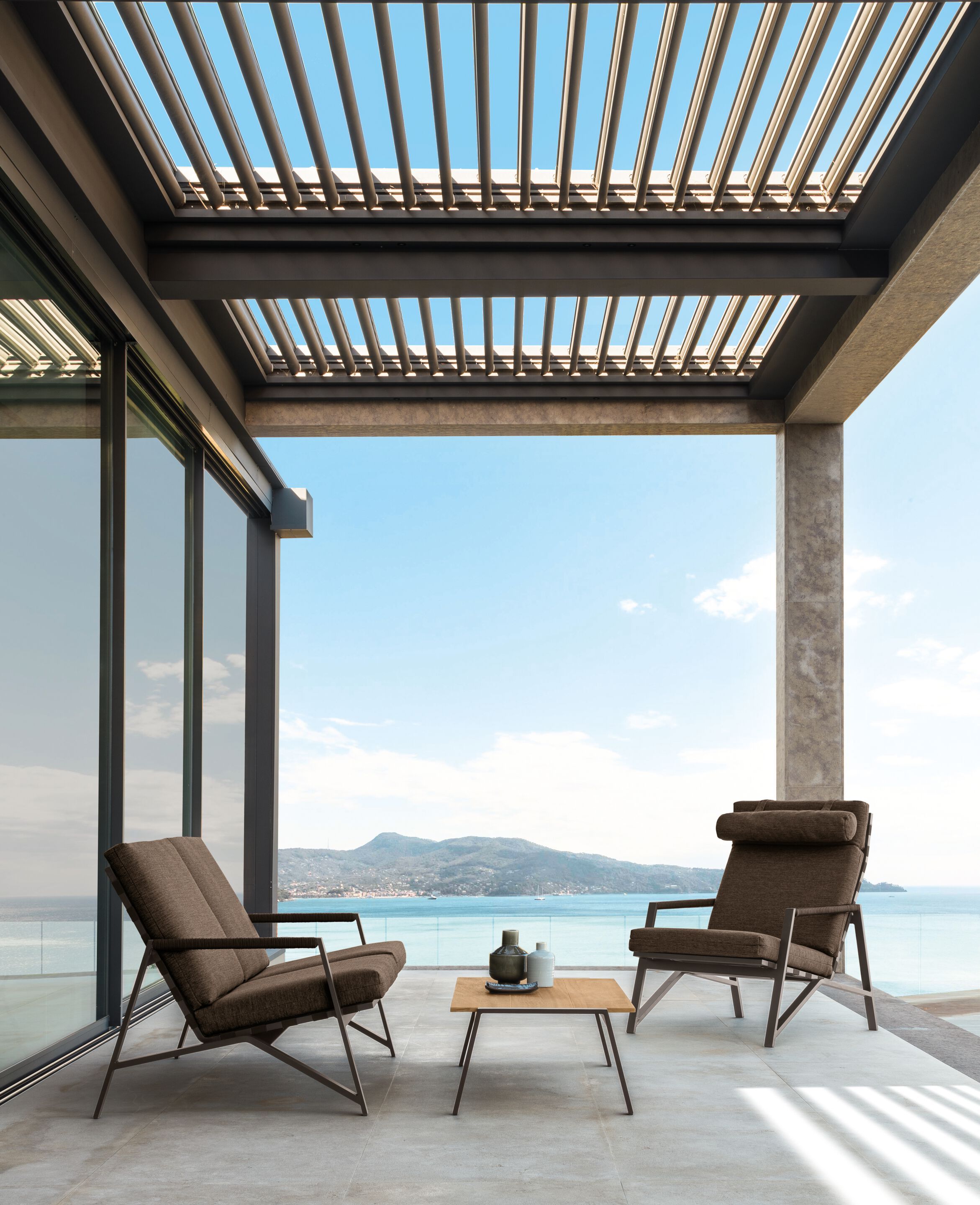 Квадратный сервировочный столик в ироко Talenti коттедж ARCH-00137784 - Вид №1