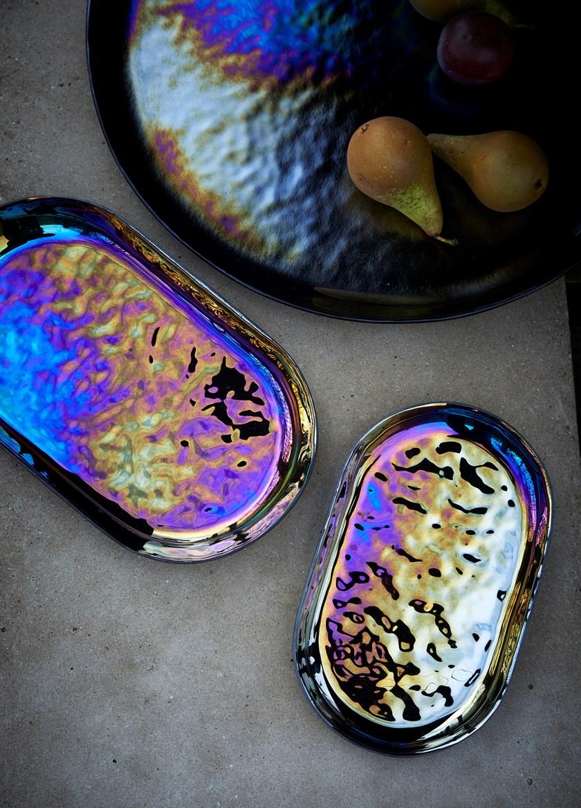 RADAR INTERIOR Круглый стеклянный поднос Mirage sun-id-1416400 - Вид №2