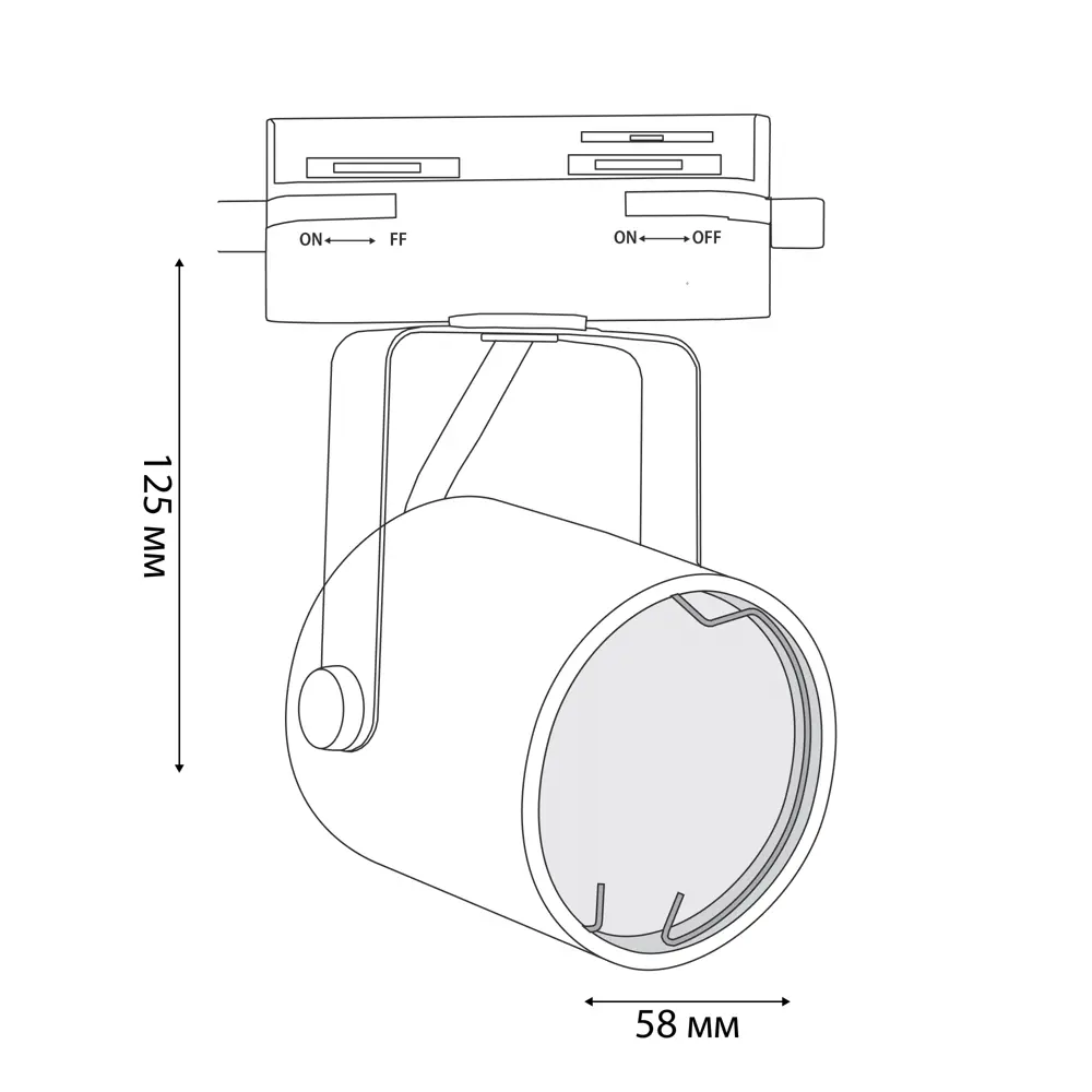 Трековый светильник Volpe Q321 - направленное освещение для интерьера 86672090 STLM-0070716 - Вид №6