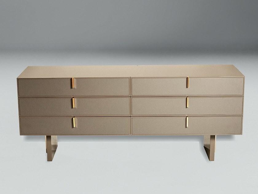 Paolo Castelli Лакированный комод из мдф и воловьей кожи Fine sun-id-1397979 - Вид №2