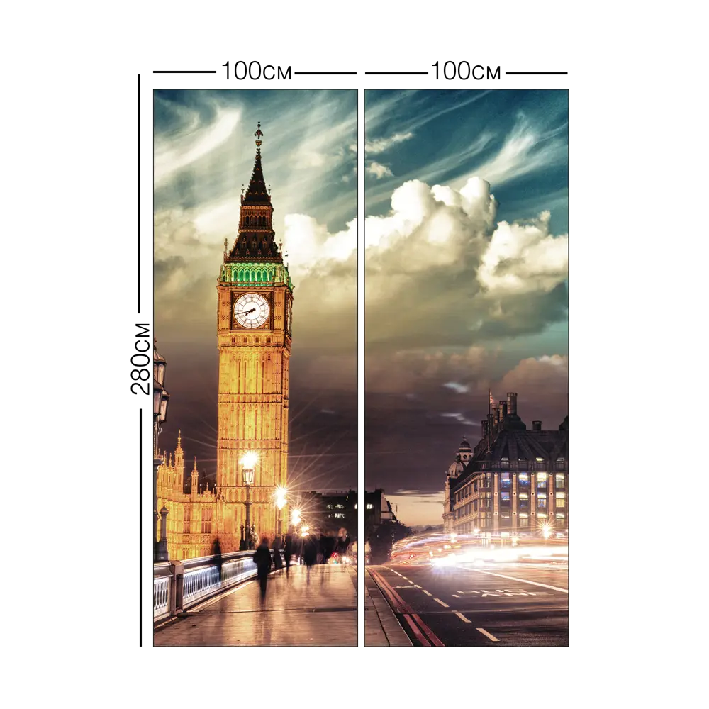 Фотообои 3D Flizart «Биг-Бен» флизелиновые 200x280 см L2-748 82363621 STLM-2165310 FBRUSH - Вид №3