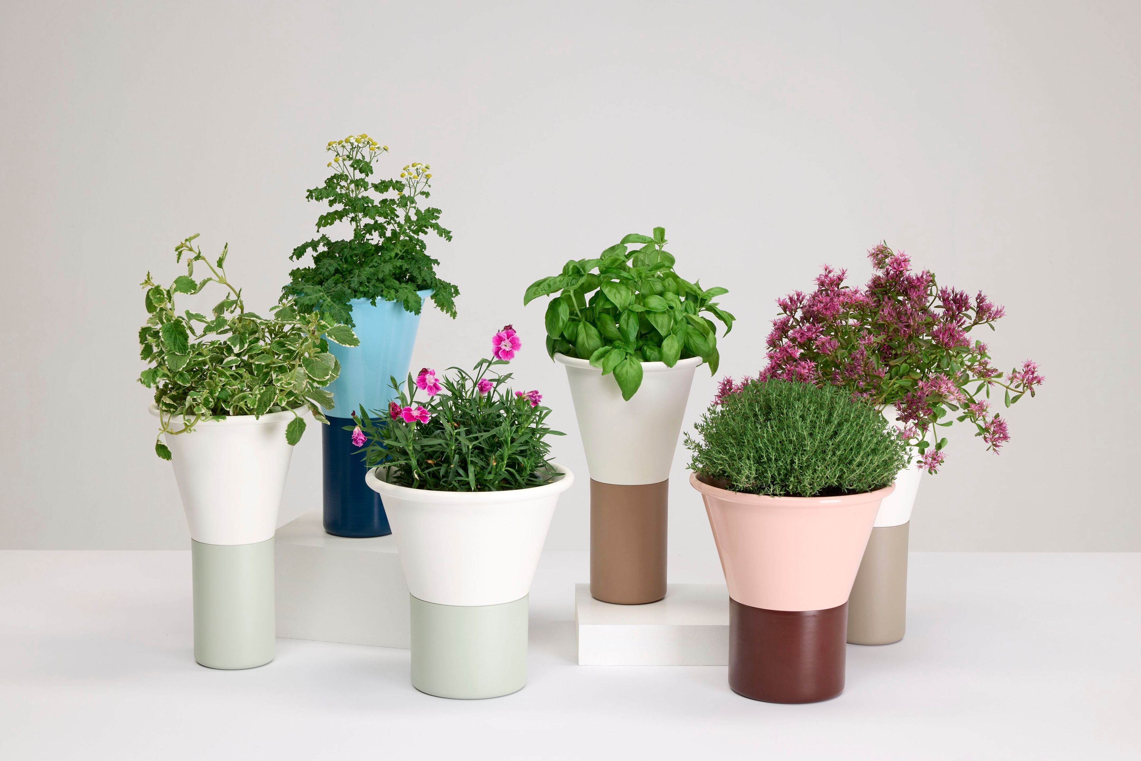 Алюминиевый круглый садовый горшок S-CAB Мимоза ARCH-00133577 - Вид №13