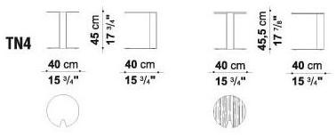 B&B Italia Круглый журнальный столик из дерева или стали Nix sun-id-1426977 - Вид №5