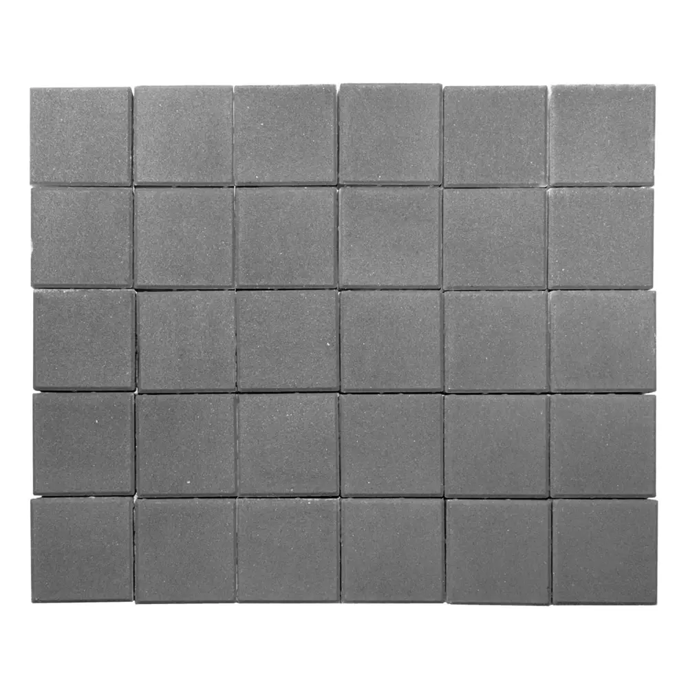 Плитка тротуарная двухслойная Braer Лувр 200x200x60 мм цвет серый 82001776 STLM-2146067 