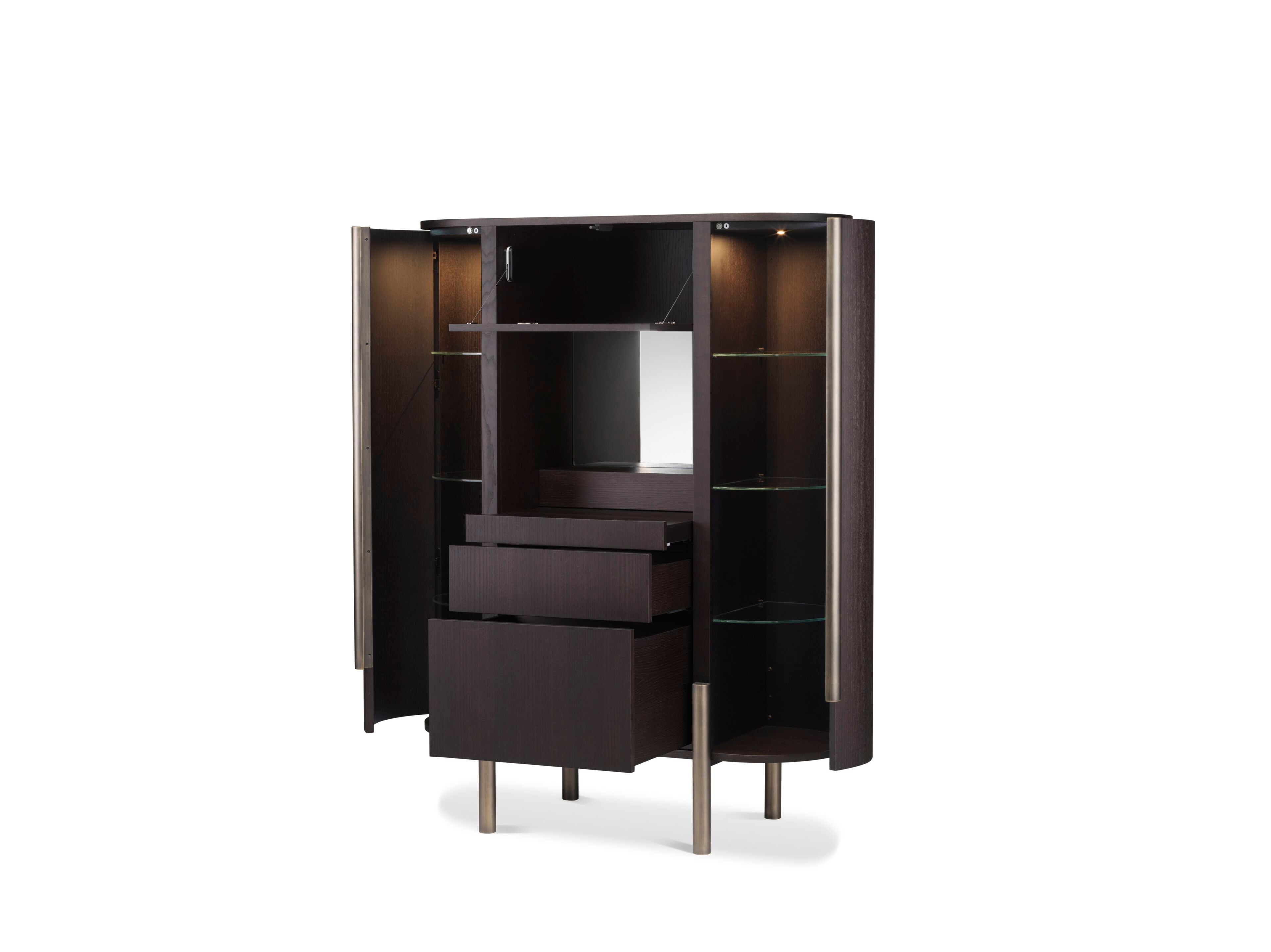 Дубовый барный шкаф со встроенным освещением GHIDINI1961 Тарантино ARCH-00138136 - Вид №1