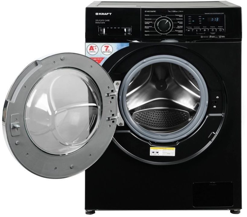 9071993 Стиральная машина KRAFT KF-MS7206FBC черный STDN-0037193 - Вид №4