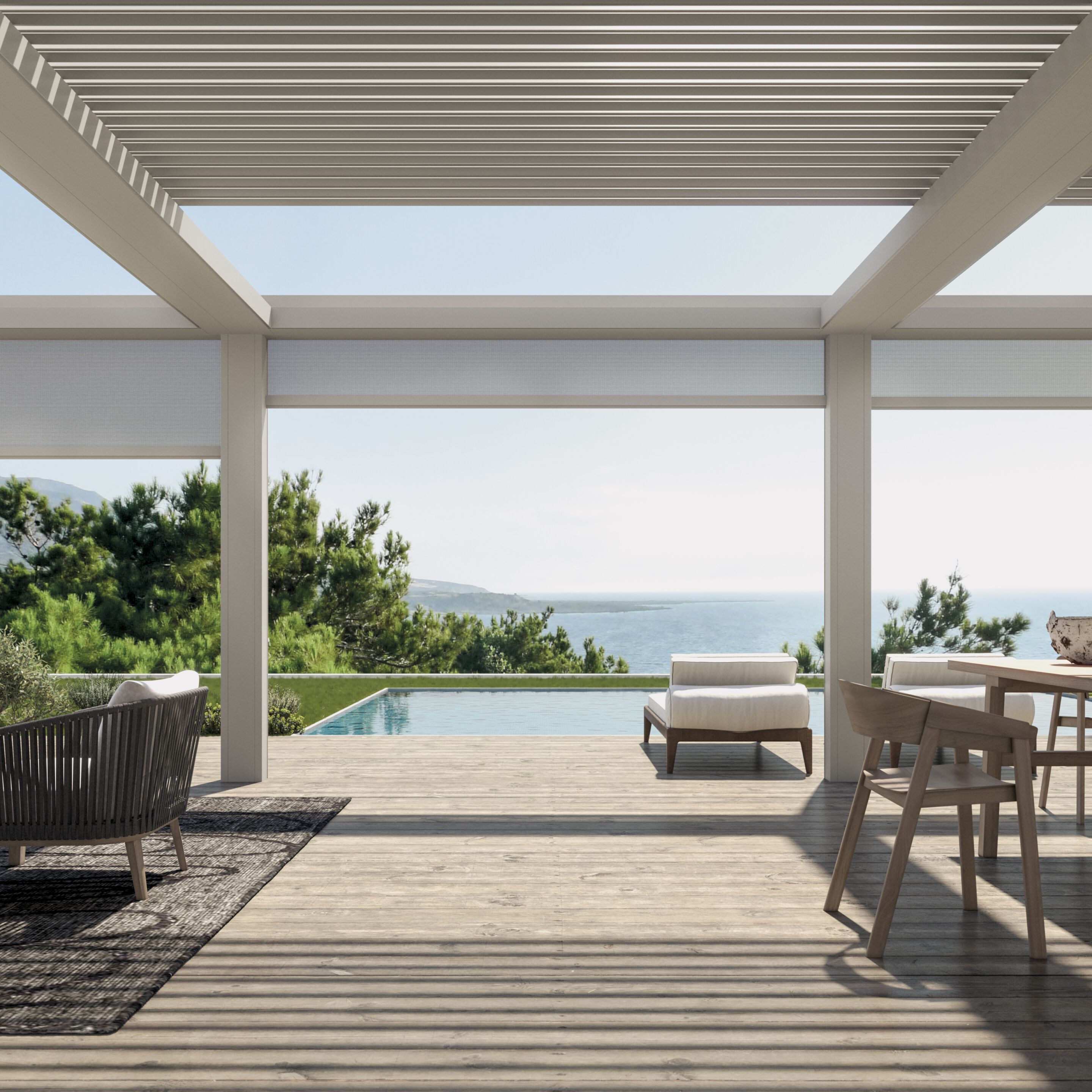 Беседка с раздвижной крышкой Pratic Brera ARCH-00073962 - Вид №1