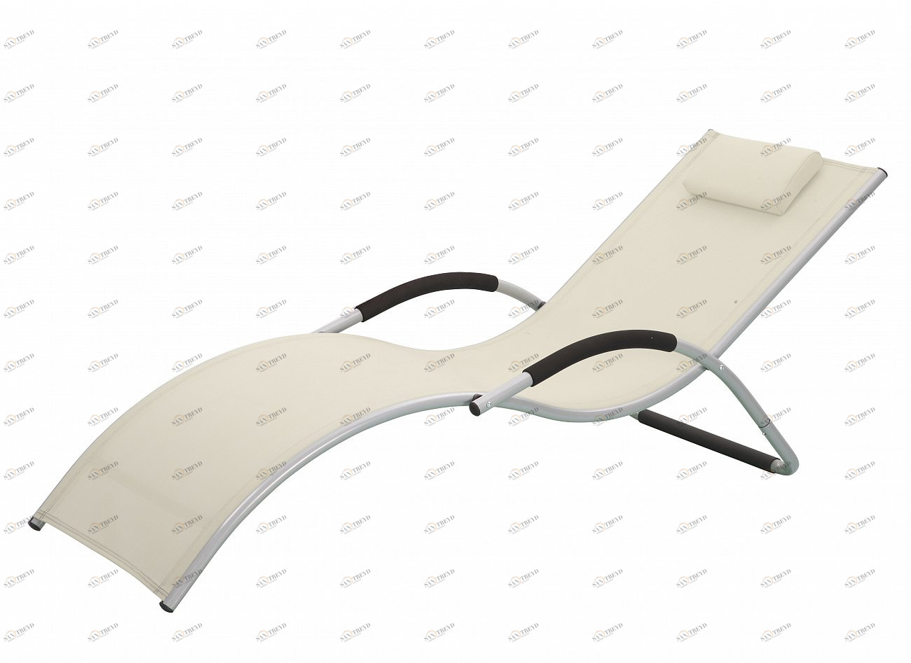 Шезлонг-лежак 68х176 см кремовый Garden Way BRIGO 770505 GARDEN WAY  00-3885121 Бежевый 