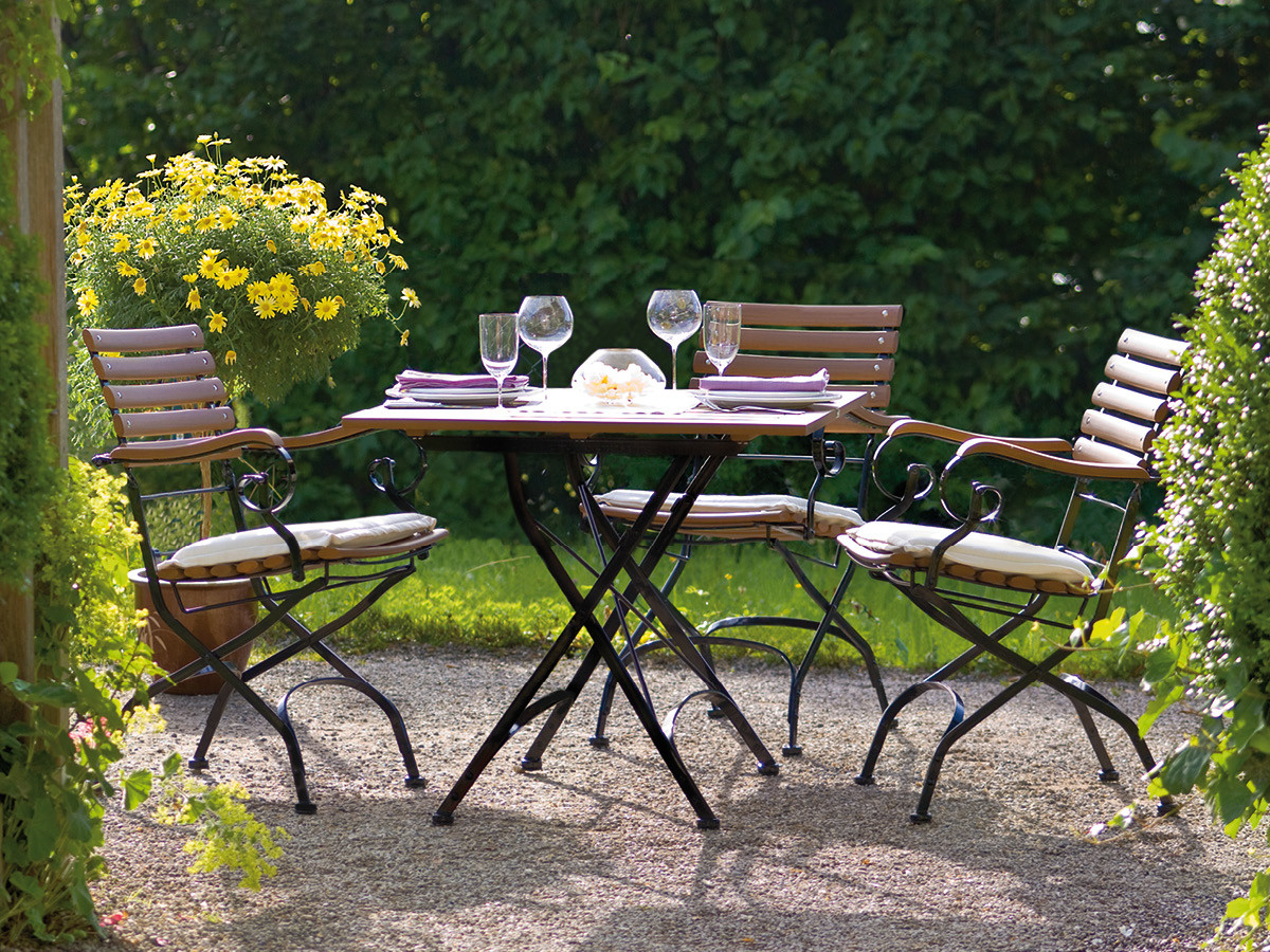 98.00.0868 Обеденный набор Brazil из 5 предм. - включая 4 кресла Brazil + 1x стол Brazil 85 × 85 Mbm 