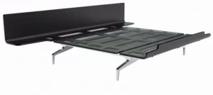 Alias Двуспальная кровать из алюминия и дерева Legnoletto