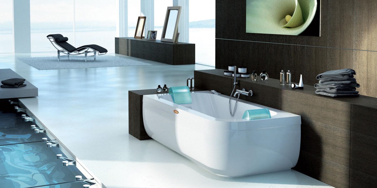 Ванна с гидромассажем "HYDRO TOP" Aquasoul Doubble угловая 9443-188A Sx Jacuzzi 9443188ASX - Вид №1